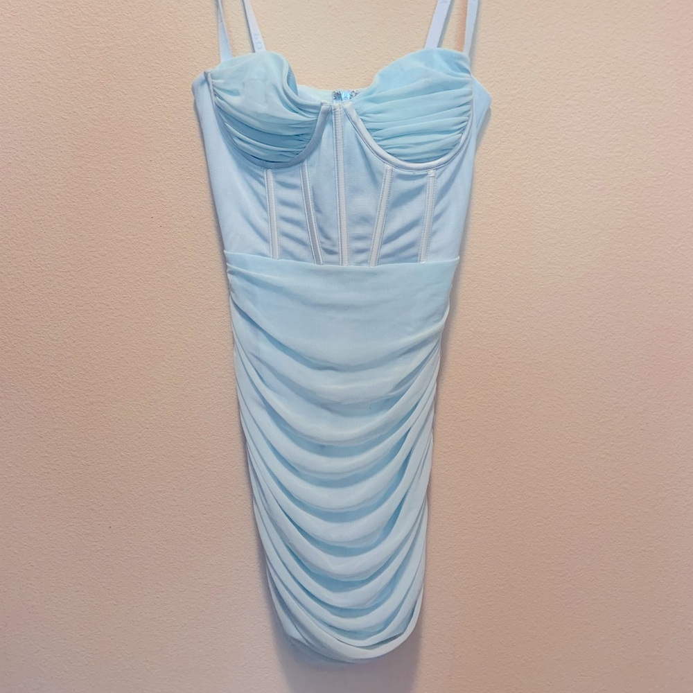Oh Polly baby blue dress (size 0)